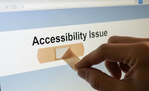 a user placing a band-aid on a laptop screen 